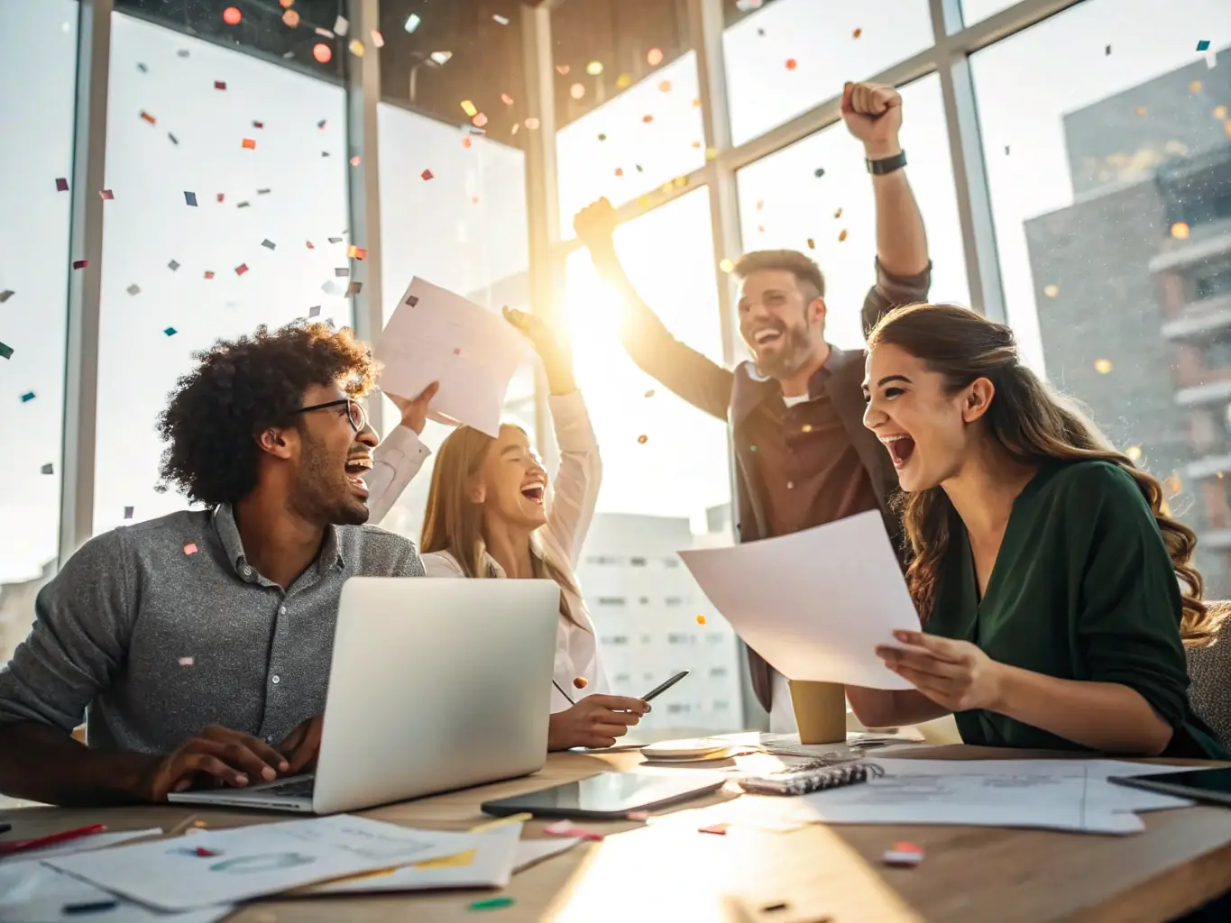 A young professional receiving mentorship from a senior leader at TruthX Acquisitions, highlighting the company's focus on career development and guidance.